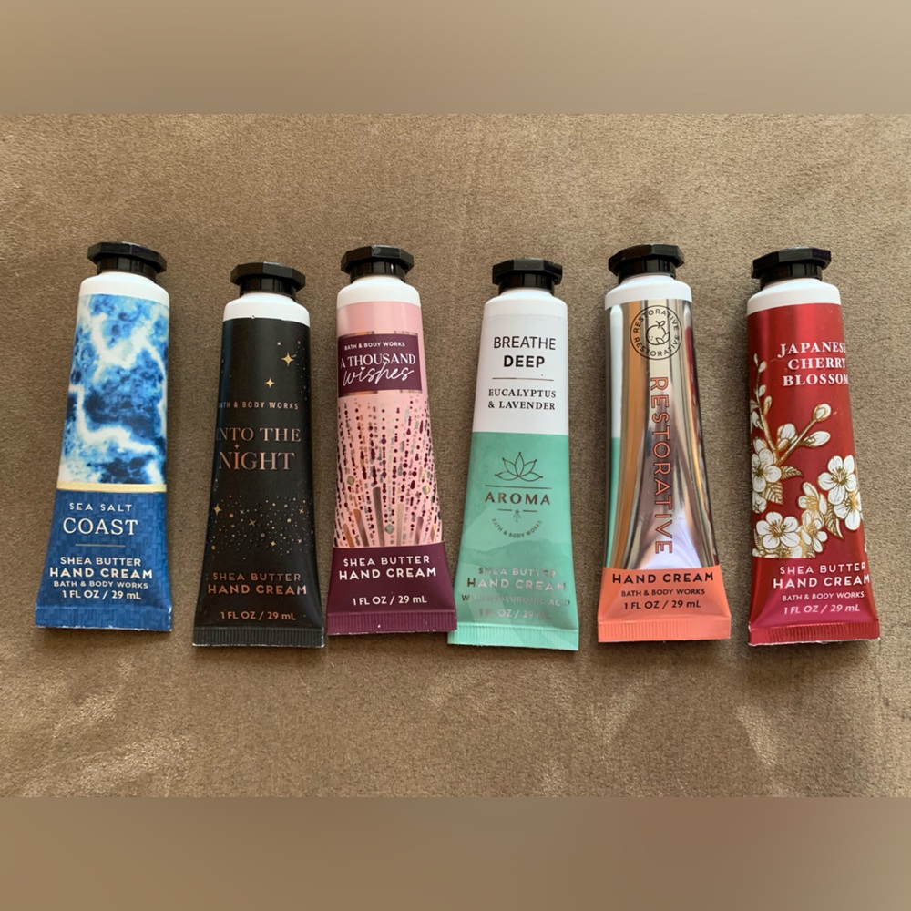 Bundle 6 NEW Bath & Body Works Hand Cream 1 fl oz each